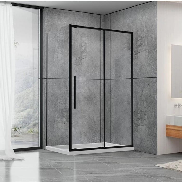 Dushova kabina Dusel DSL191B+DSL195B Black Matt 1200x800x1900 Dushova kabina Dusel DSL191B+DSL195B Black Matt 1200x800x1900