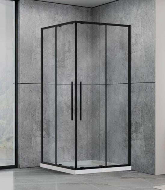 Dushova kabina Dusel DSL194B Black Matt 1000x1000x1900 Dushova kabina Dusel DSL194B Black Matt 1000x1000x1900