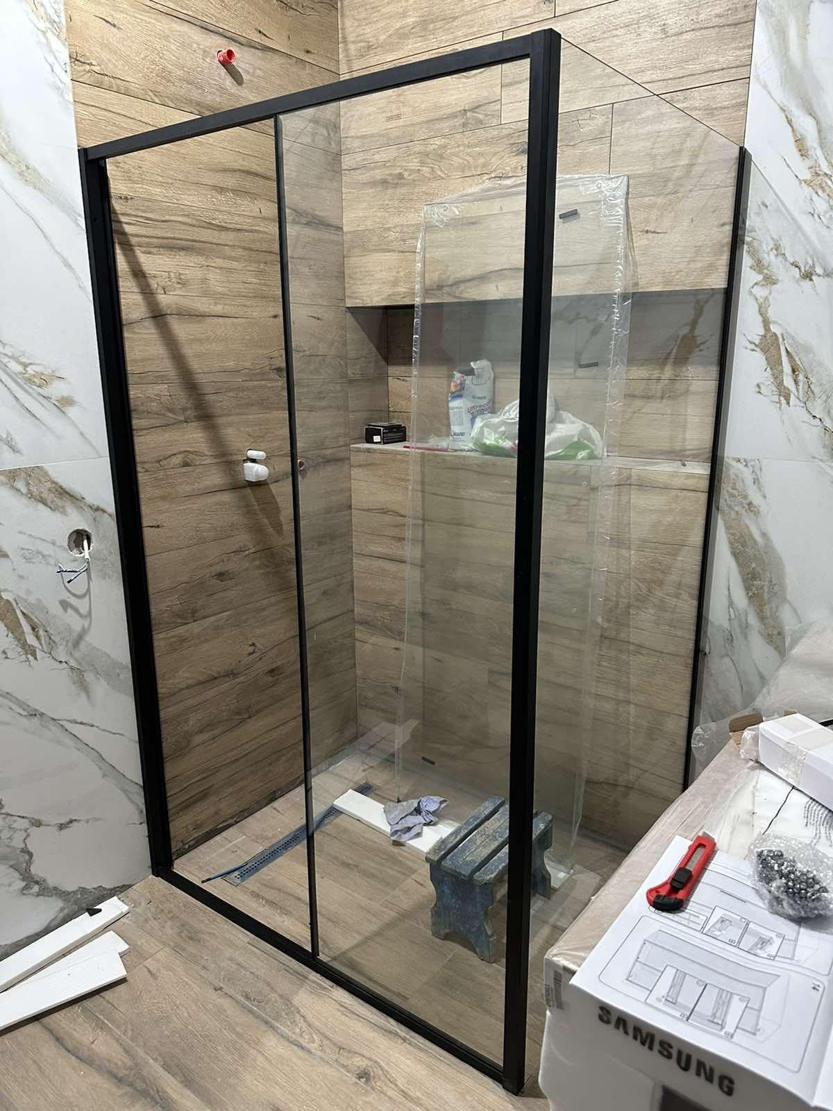 Dushova kabina Dusel DSL191B+DSL195B Black Matt 1200x800x1900-2 Dushova kabina Dusel DSL191B+DSL195B Black Matt 1200x800x1900-2